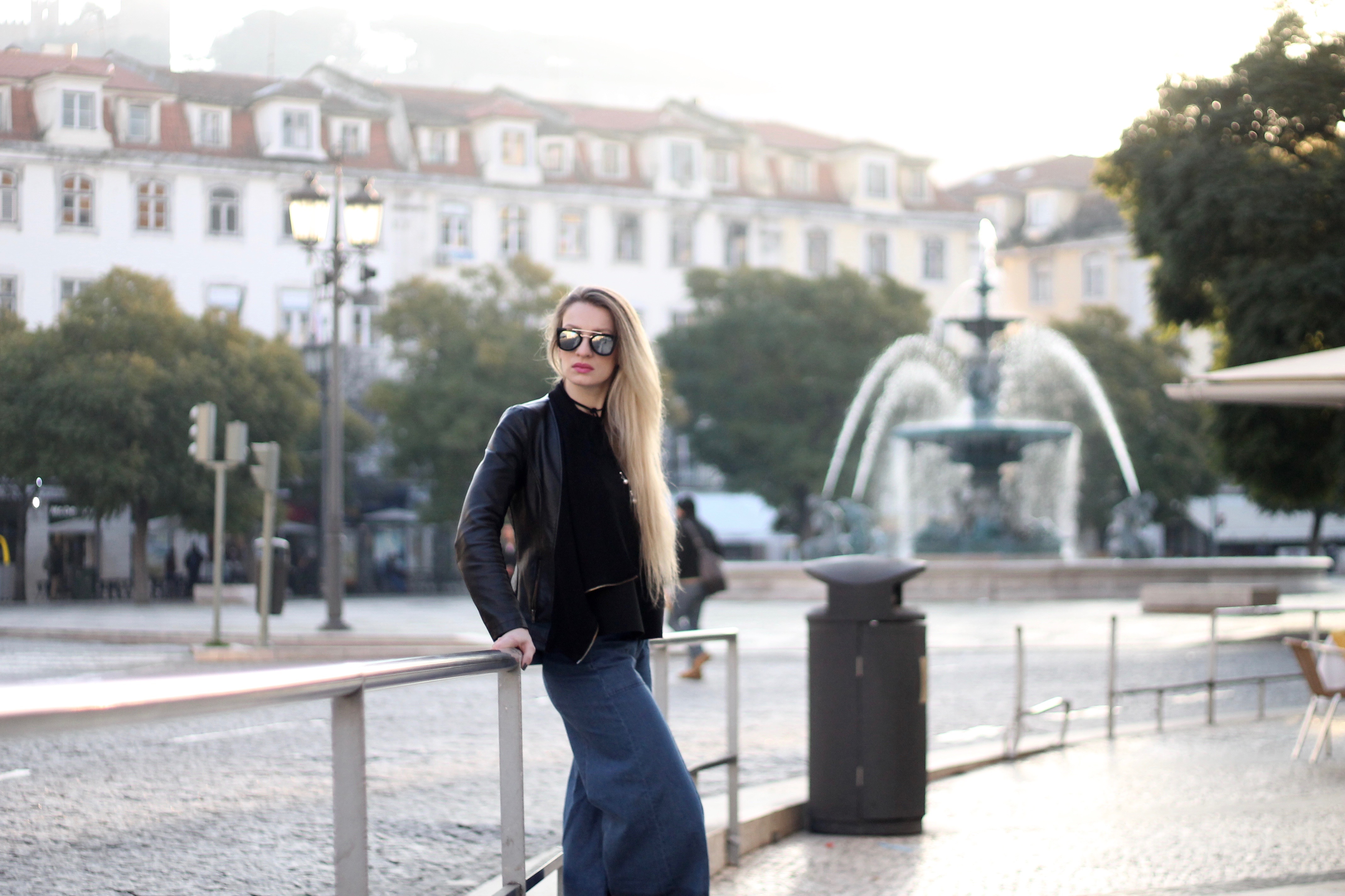 MON MODE / Fashion Blogger / Denim Culottes / Lisbon, Portugal