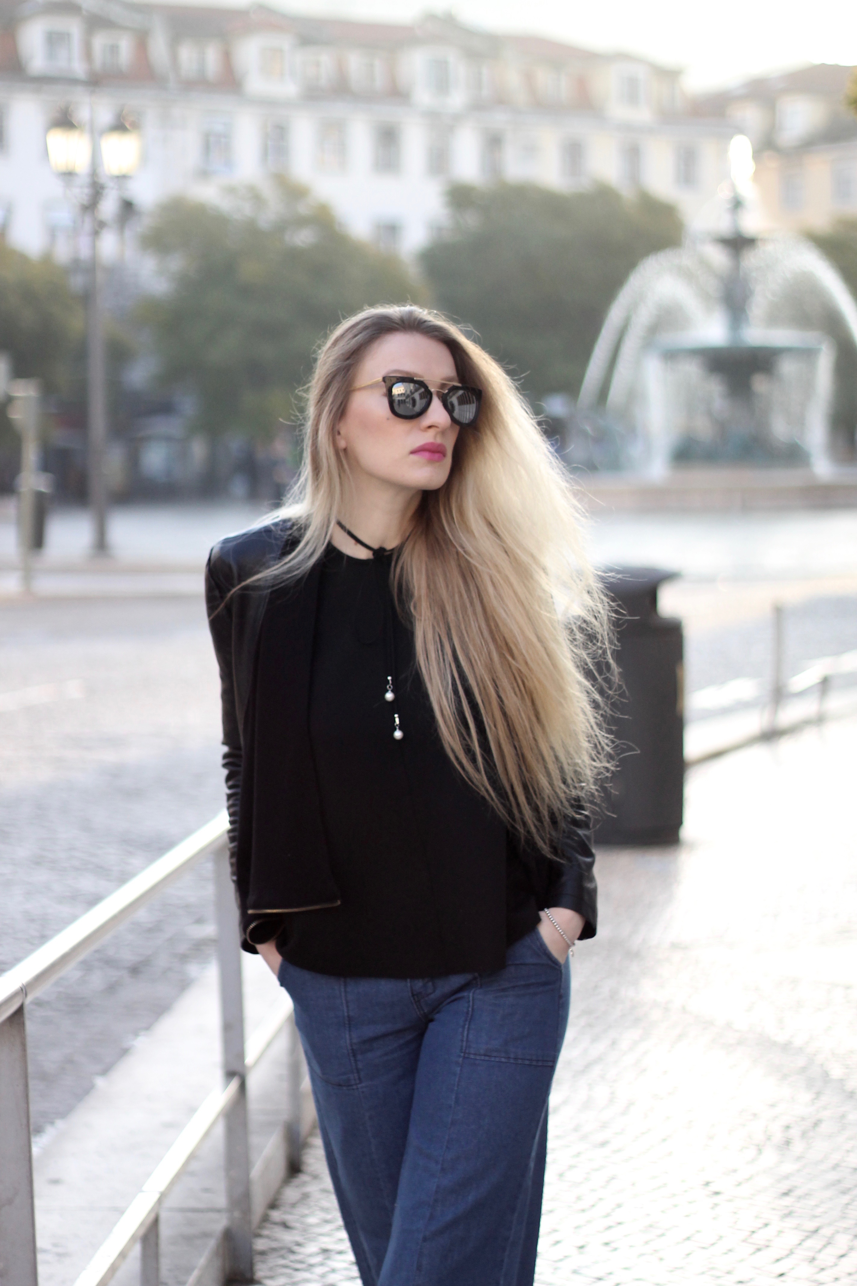 MON MODE / Fashion Blogger / Denim Culottes / Lisbon, Portugal