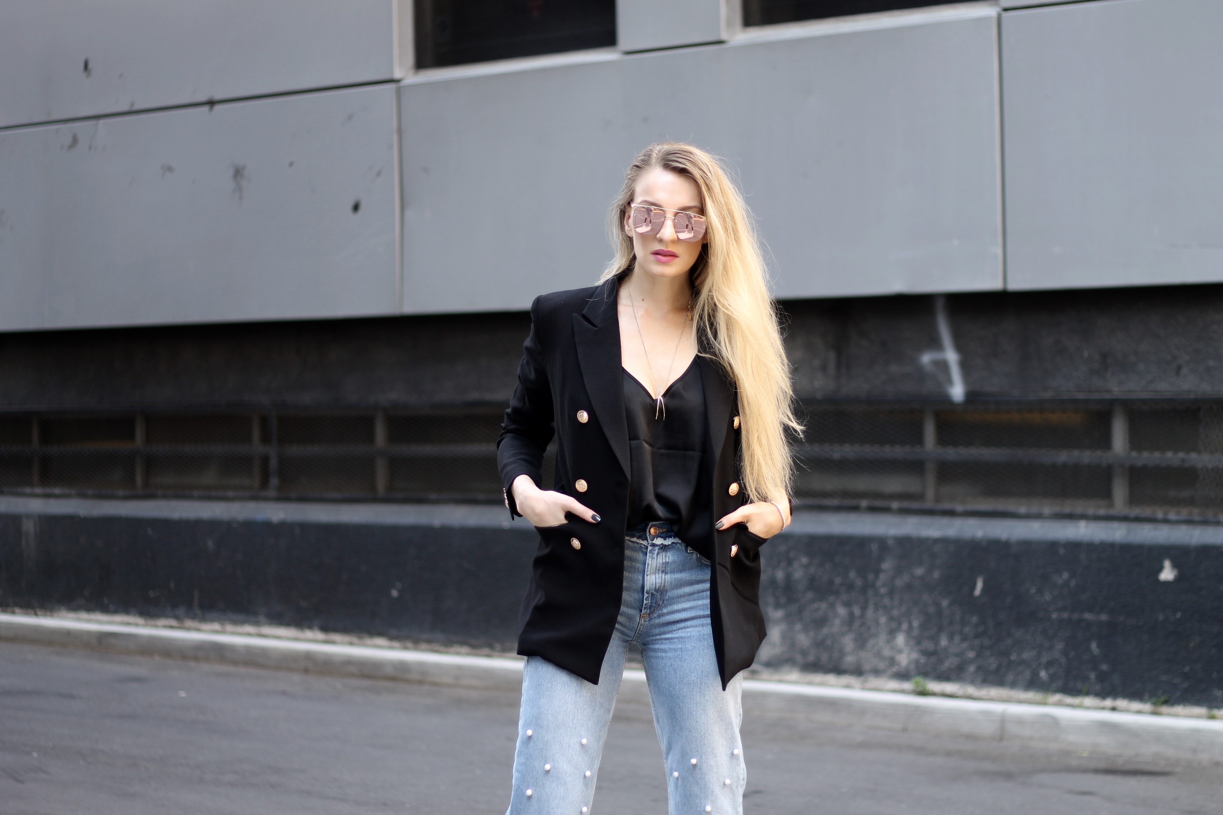 MON MODE | Fashion Blogger | Fashion Blog | Toronto Blogger | DIY Pearl Denim